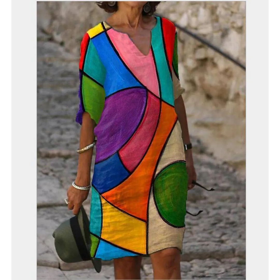 Half-Sleeved Summer Dress