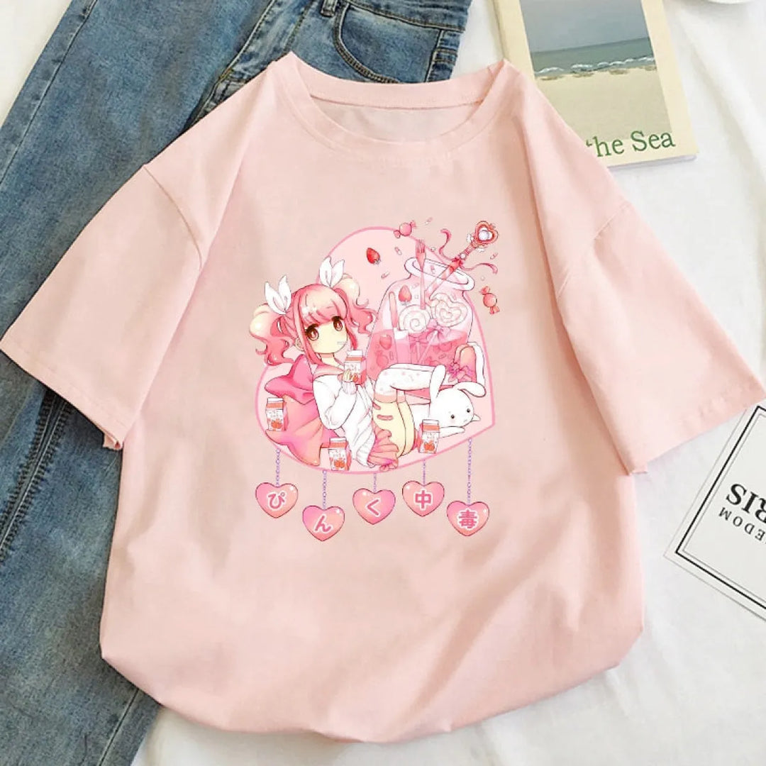 Sexy Harajuku Anime Girl Shirt