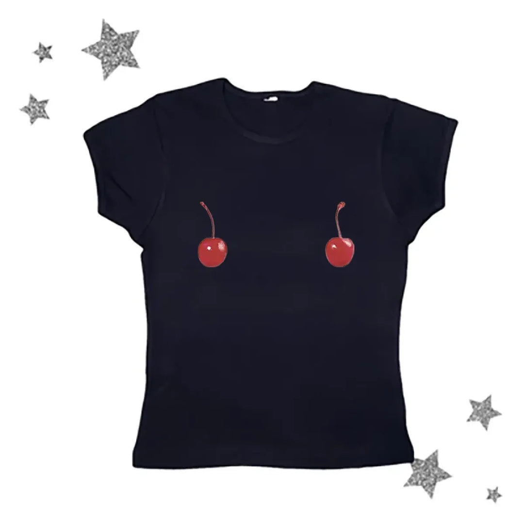 Harajuku Cherry Tee - Sleeveless Streetwear Crop