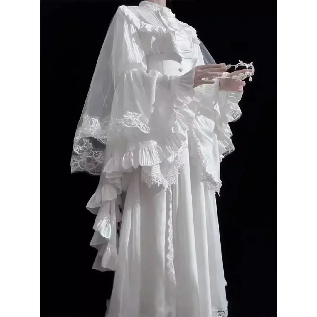 Harajuku Lolita Ruffle Sleeve Top