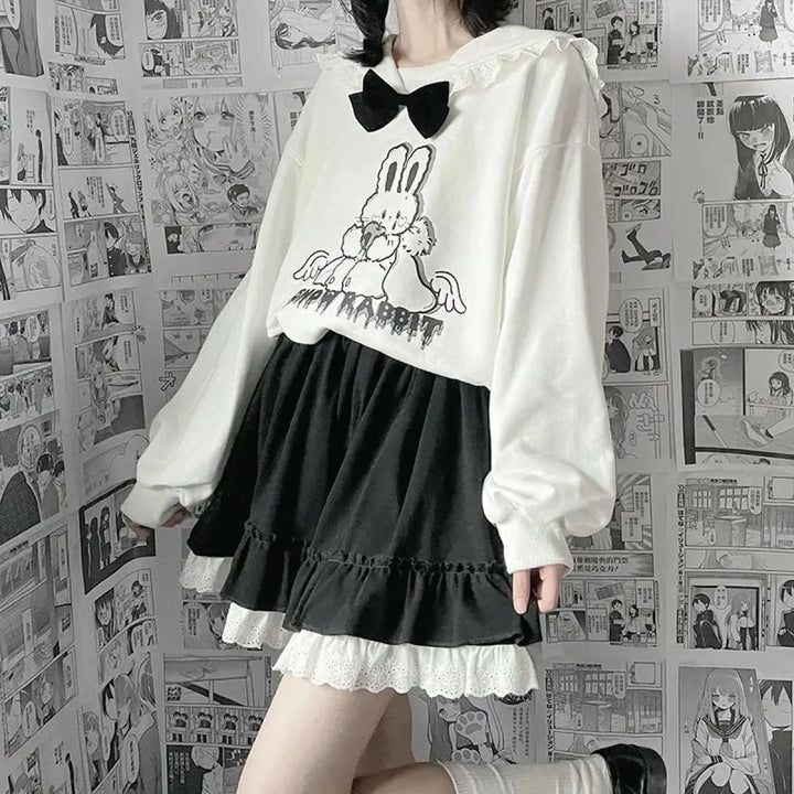 Summer Harajuku Patchwork Skirt