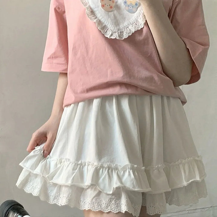 Summer Harajuku Patchwork Skirt