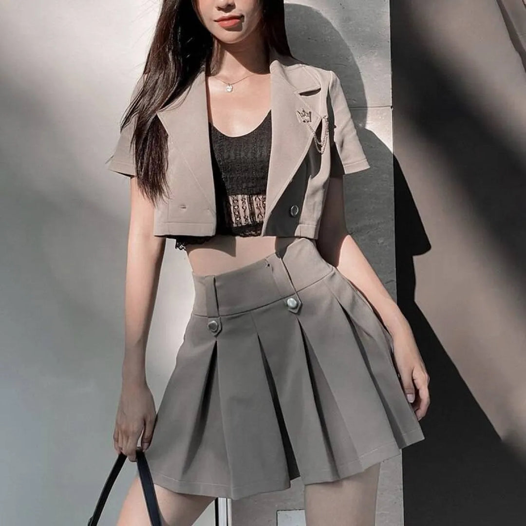 Harajuku Shirt & Skirt Set