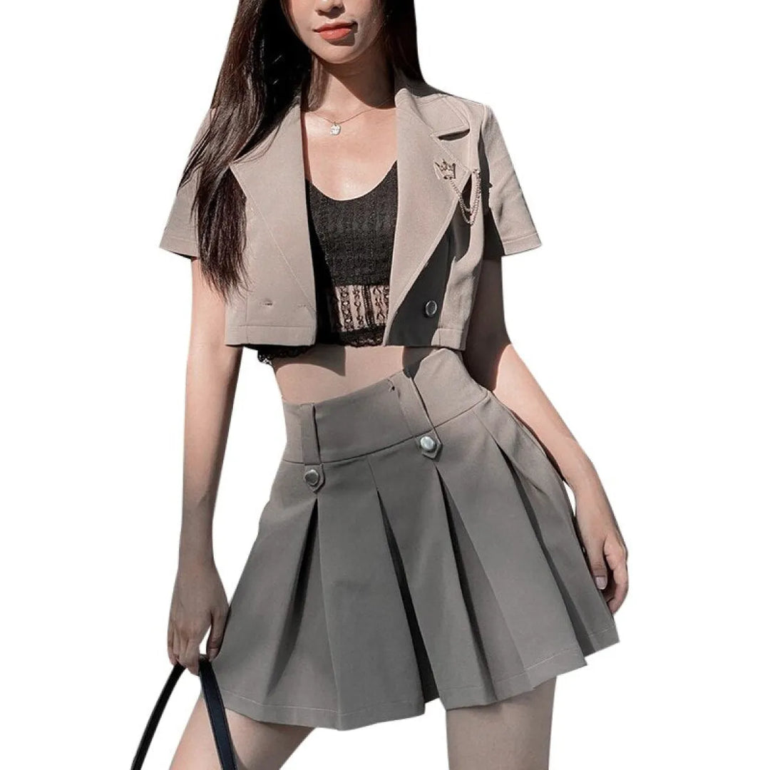 Harajuku Shirt & Skirt Set