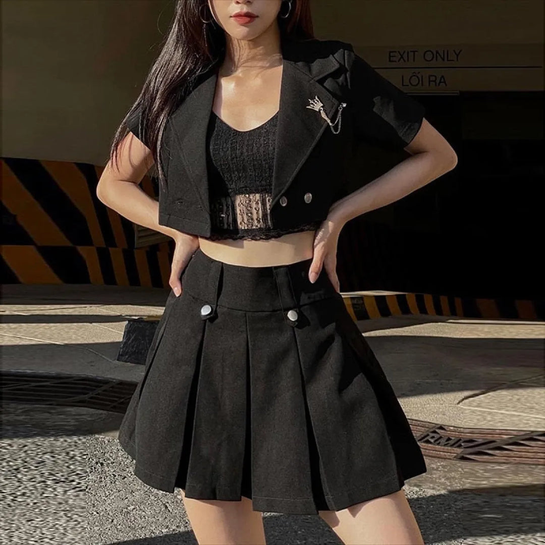Harajuku Shirt & Skirt Set