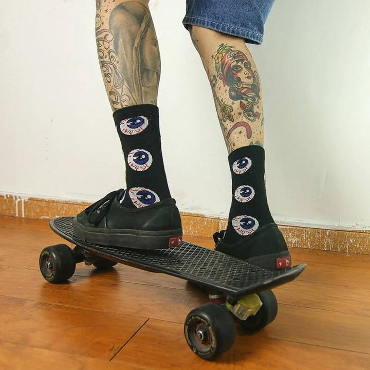 Spooky Eyeballs Harajuku Socks
