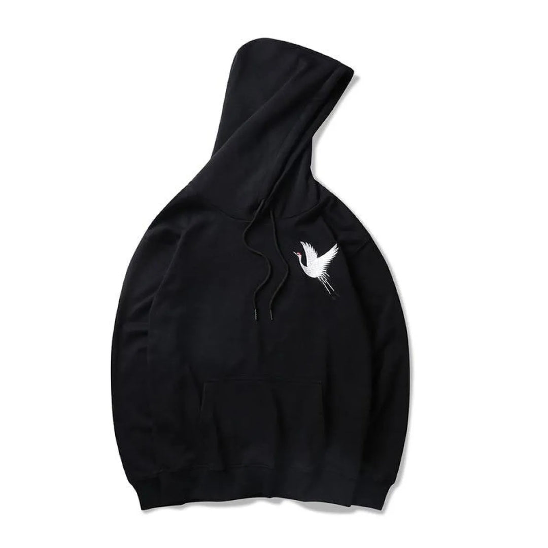 Harajuku Style Embroidered Hoodie