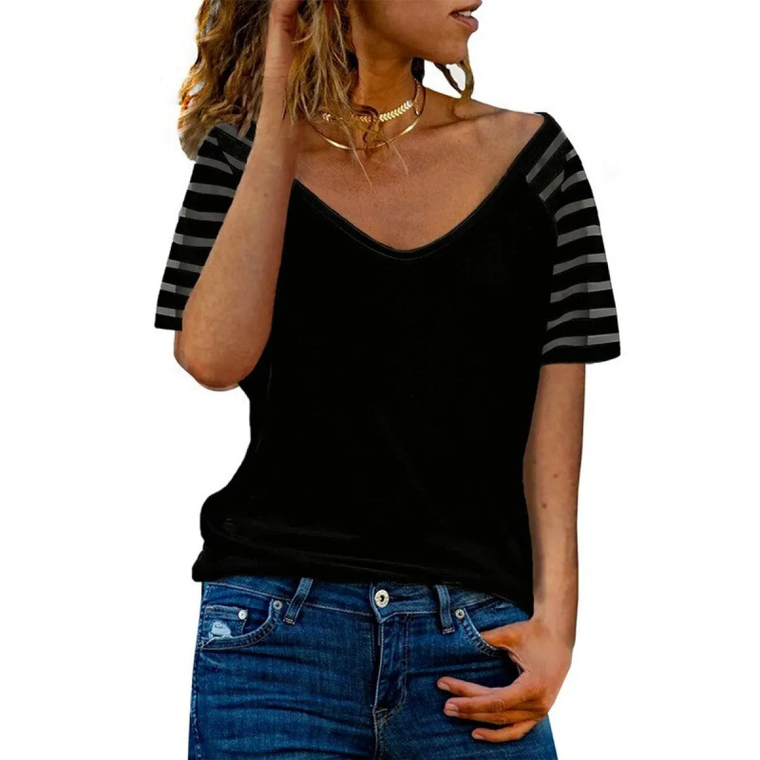 Harajuku Style Mesh Sleeve Shirt