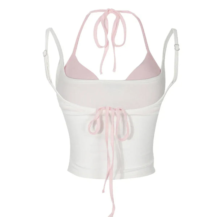 Halter Crop Top Set – Harajuku Y2K Kawaii Cami