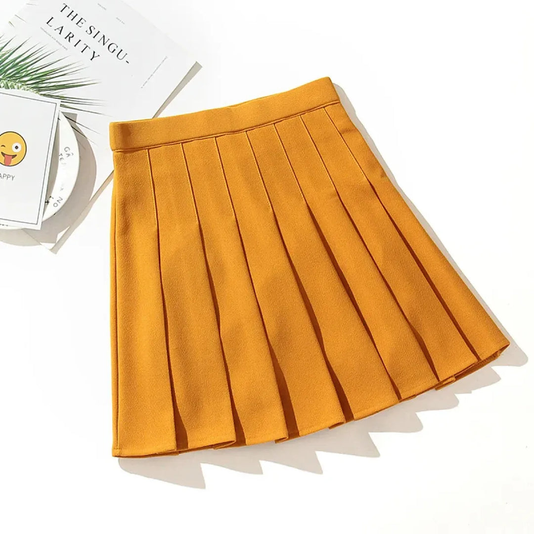 High Waist Pleated Skirt – Kawaii Harajuku Lolita Sailor Style