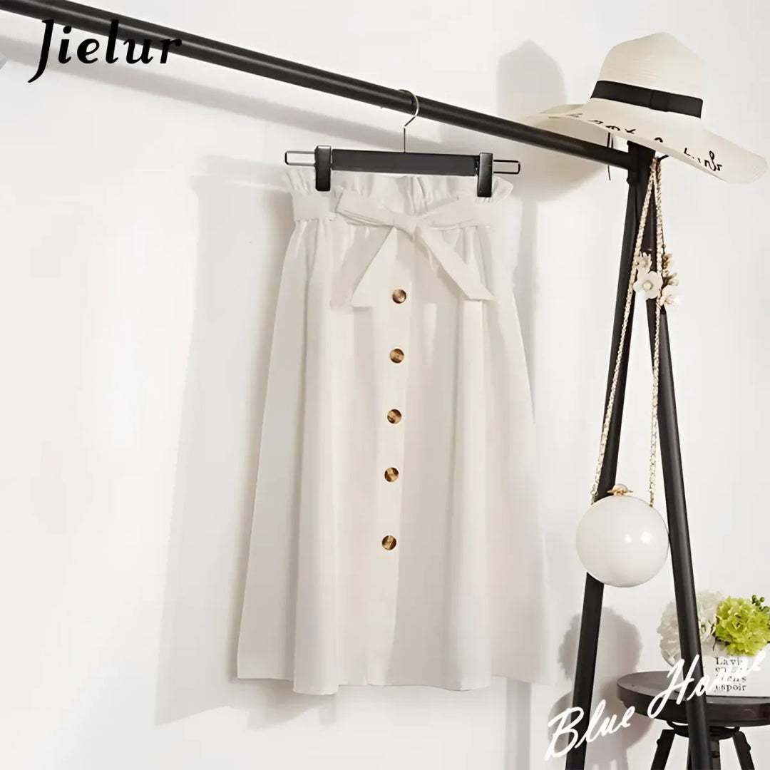 Elegant High Waist Pleated Skirts