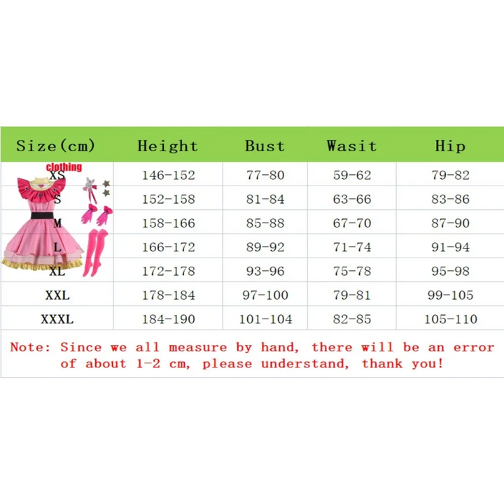 OSHI NO KO Ai Hoshino Cosplay Costume - Lolita Pink Uniform Dress
