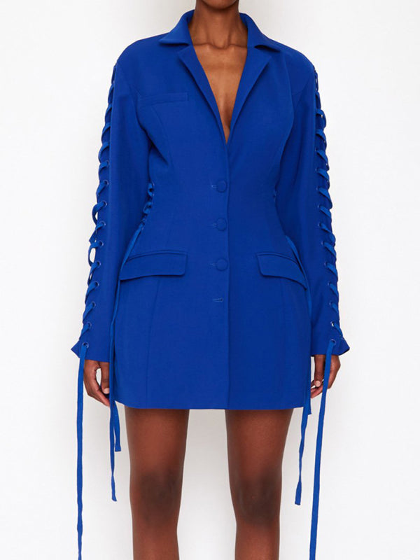 Women's Professional Blazer Jacket Long Sleeve Business Casual Outerwear