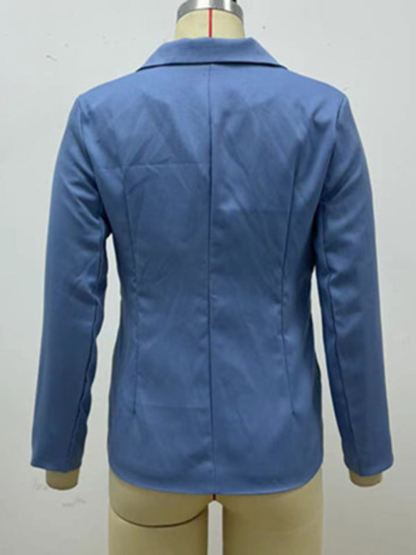 Temperament  cross-border long sleeved small suit jacket women's versatile