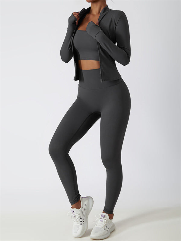 Women's Athletic Cardigan Jacket - Breathable & Quick-Dry