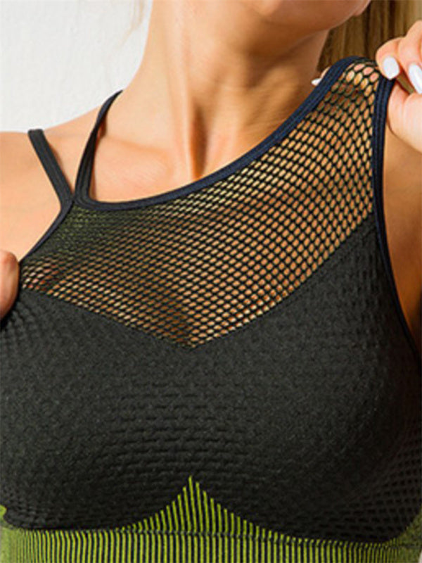 Women's Quick-Dry Seamless Backless Camisole & Shorts Yoga Set
