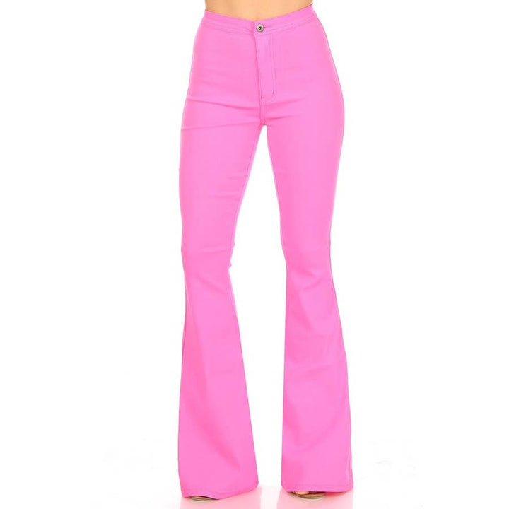 Super Stretch High Waist Bell Bottom Pants