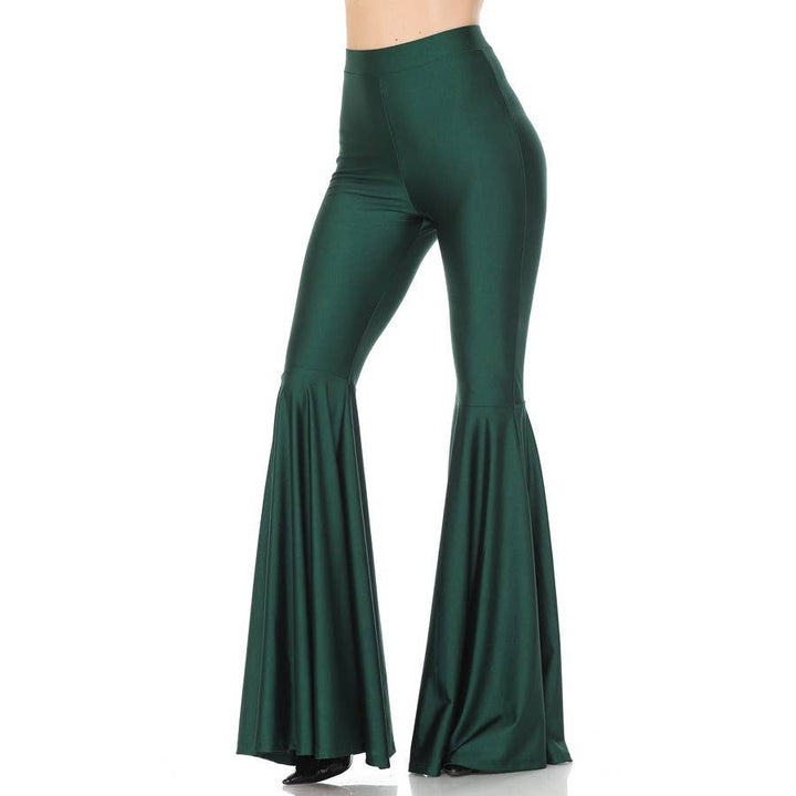 Sexy & Sleek Metallic Bell Bottom Pants