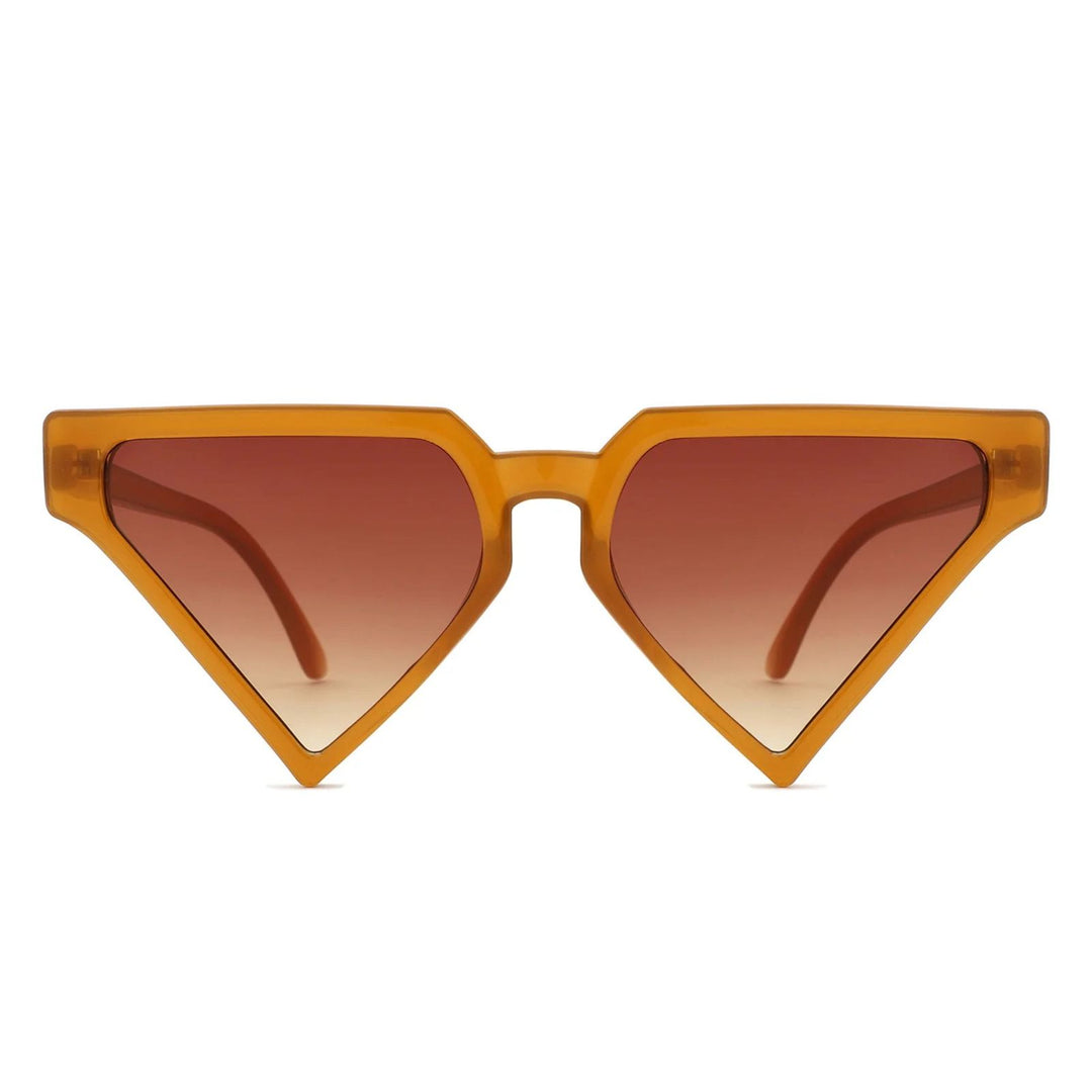 Sunglasses Brown Triangle Pointed for Women