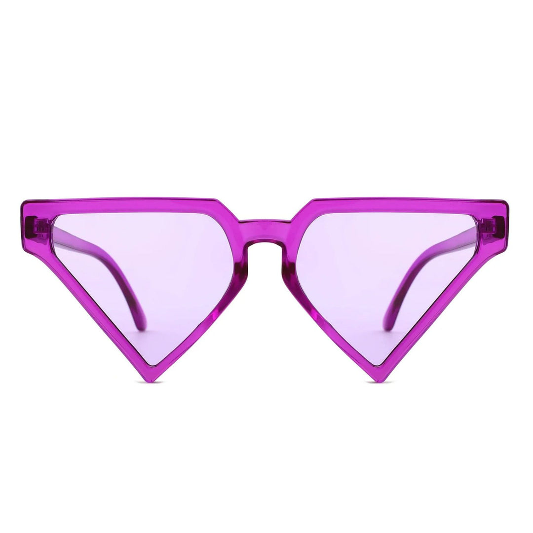 Sunglasses Purple Triangle Pointed for Women