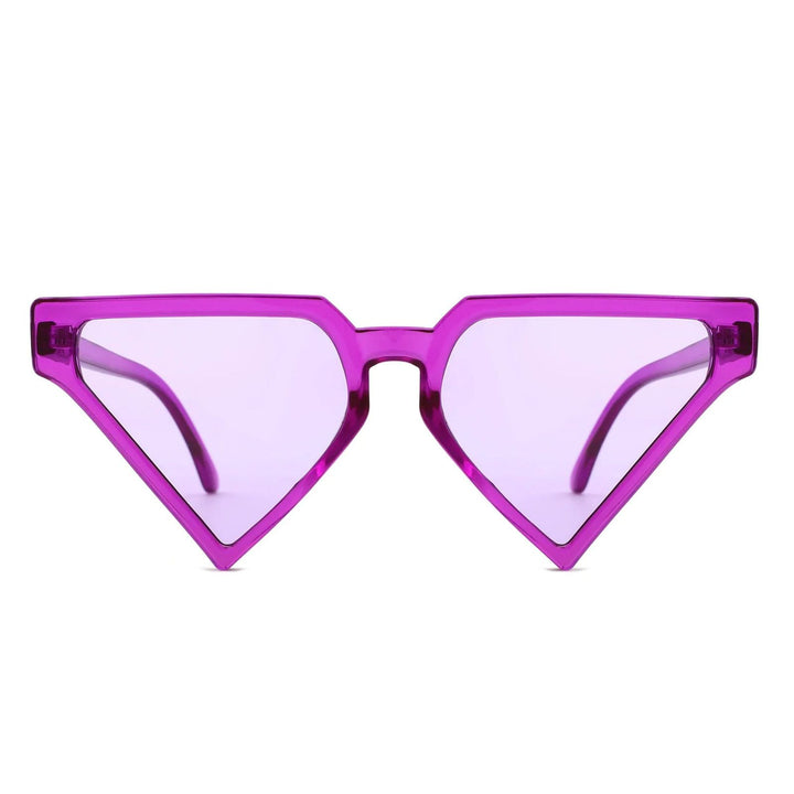 Sunglasses Purple Triangle Pointed for Women