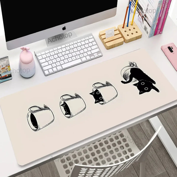 Kawaii Cat Constellation Desk Mat