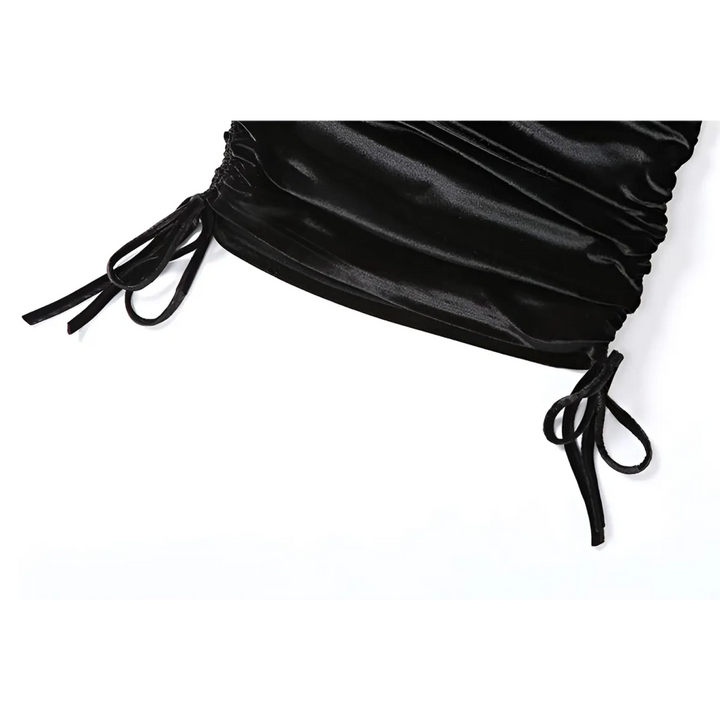 Kawaii Drawstring Mini Dress