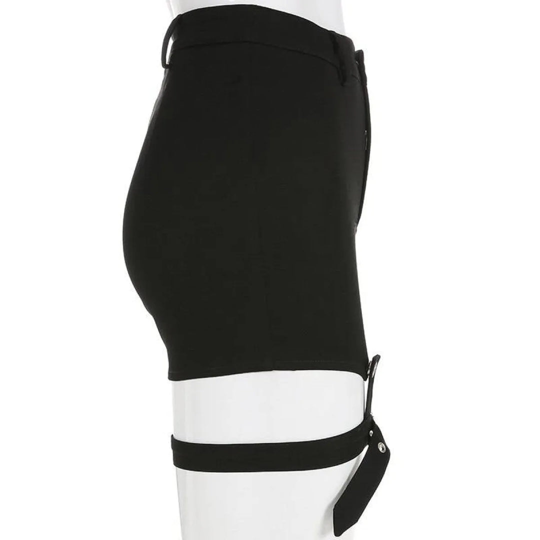 Hollow Out Punk Shorts