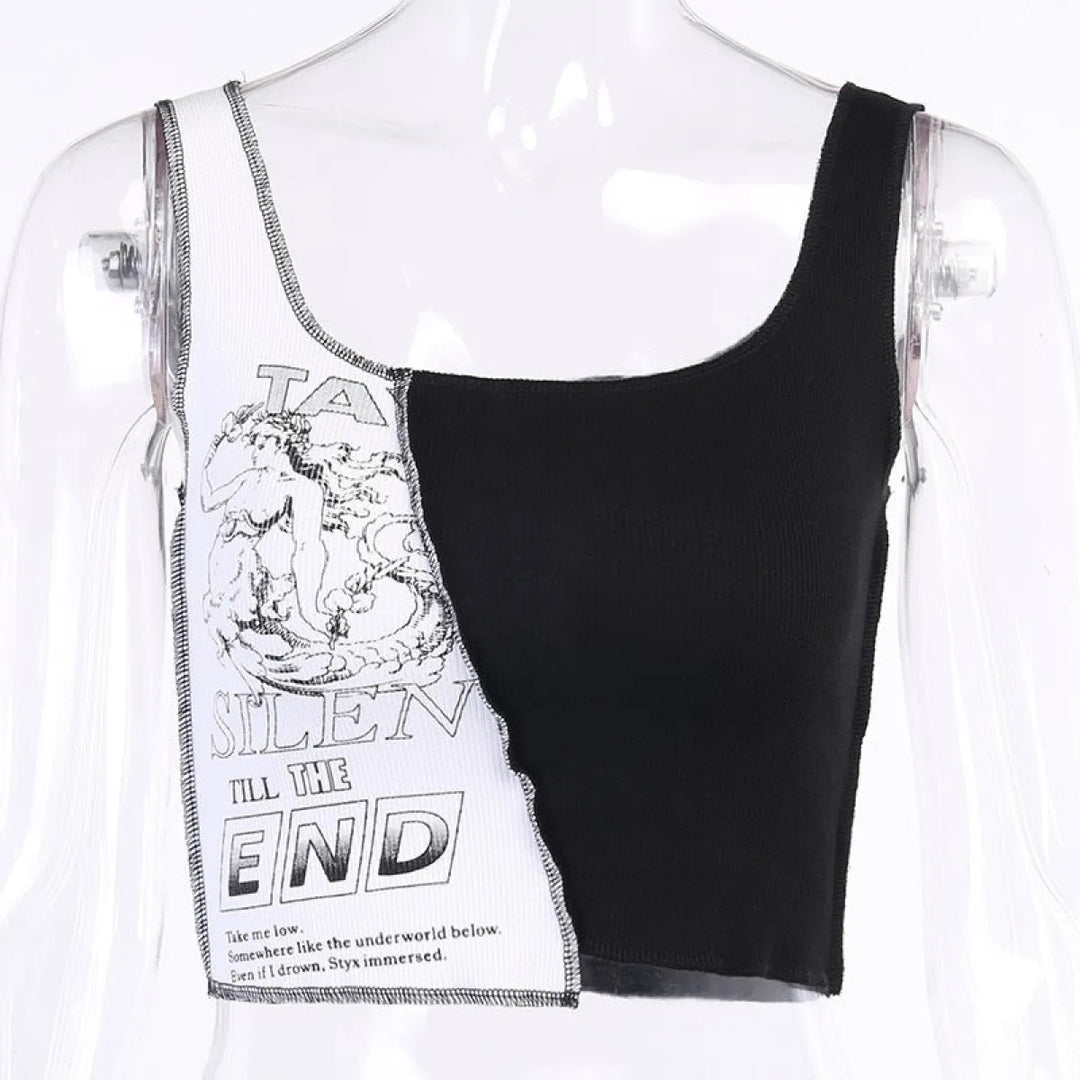 Silent Till The End Crop Top