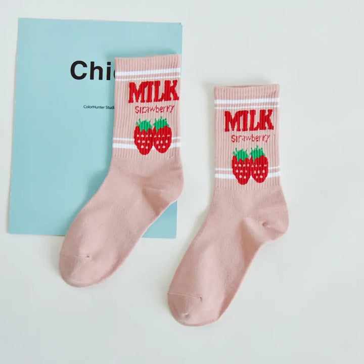 Moon Milk Kawaii Socks