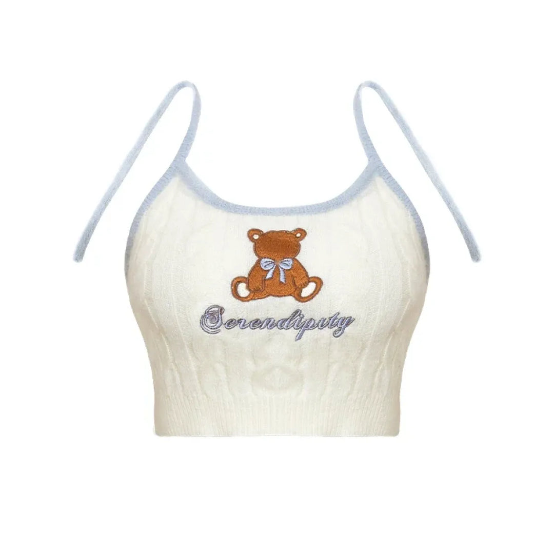 Harajuku Knit Crop Top Set