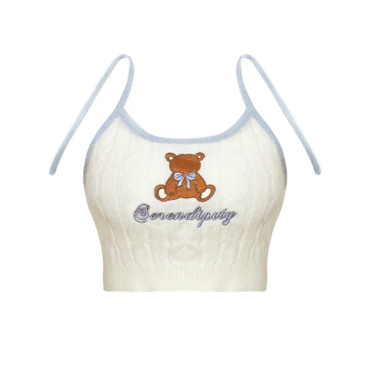 Harajuku Knit Crop Top Set