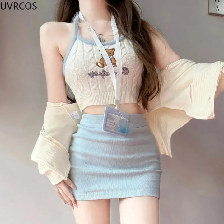 Knit Teddy Outfit
