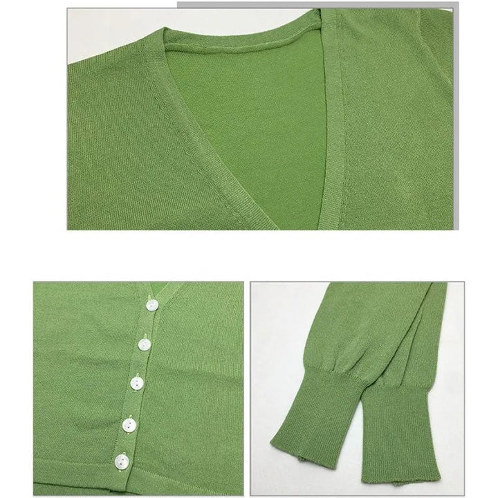 Women's Knitted Cropped Cardigan