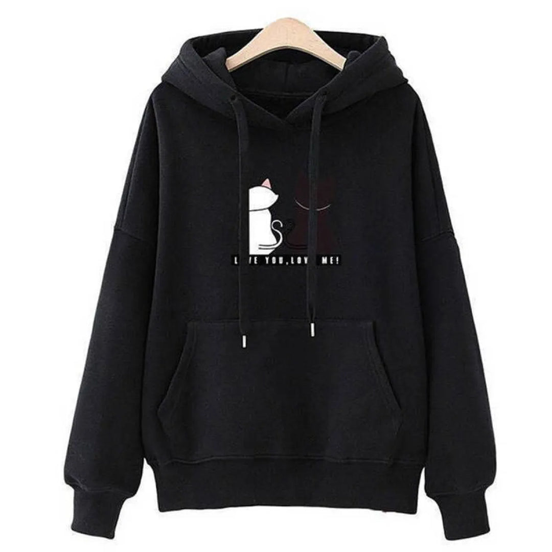 Love You. Love Me! Cat Hoodie
