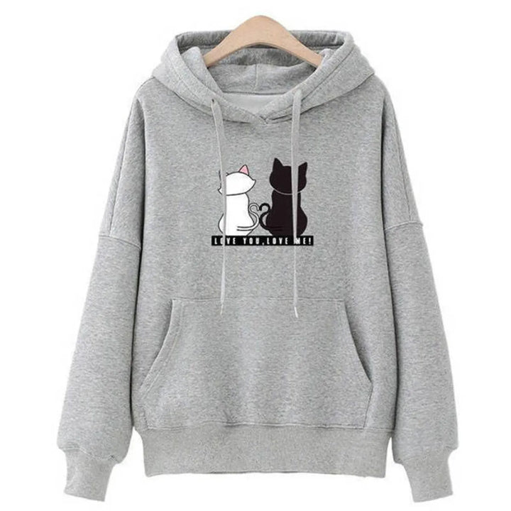 Love You. Love Me! Cat Hoodie