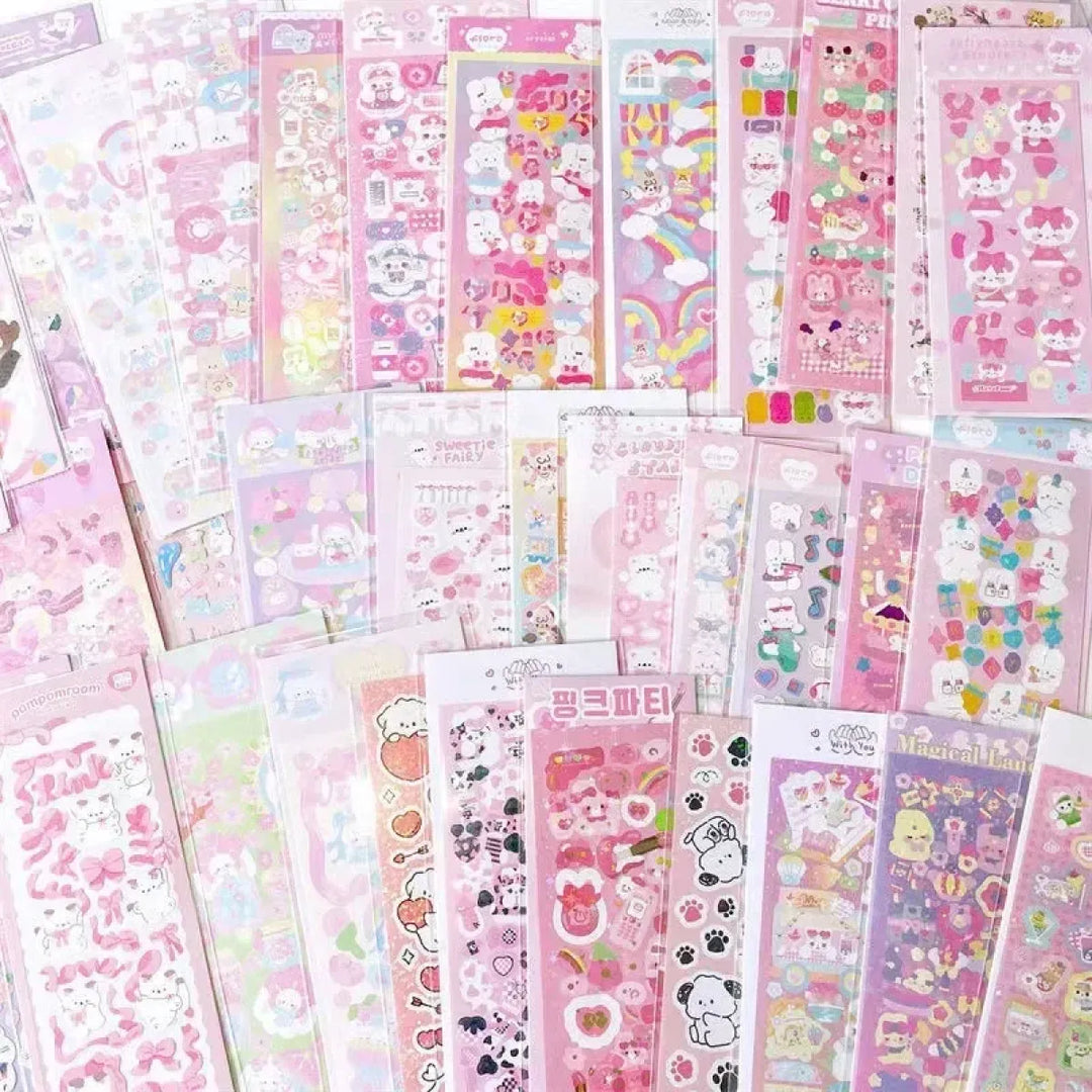 Korean Kawaii Sticker Pack - Laser-Cut for Albums & DIY