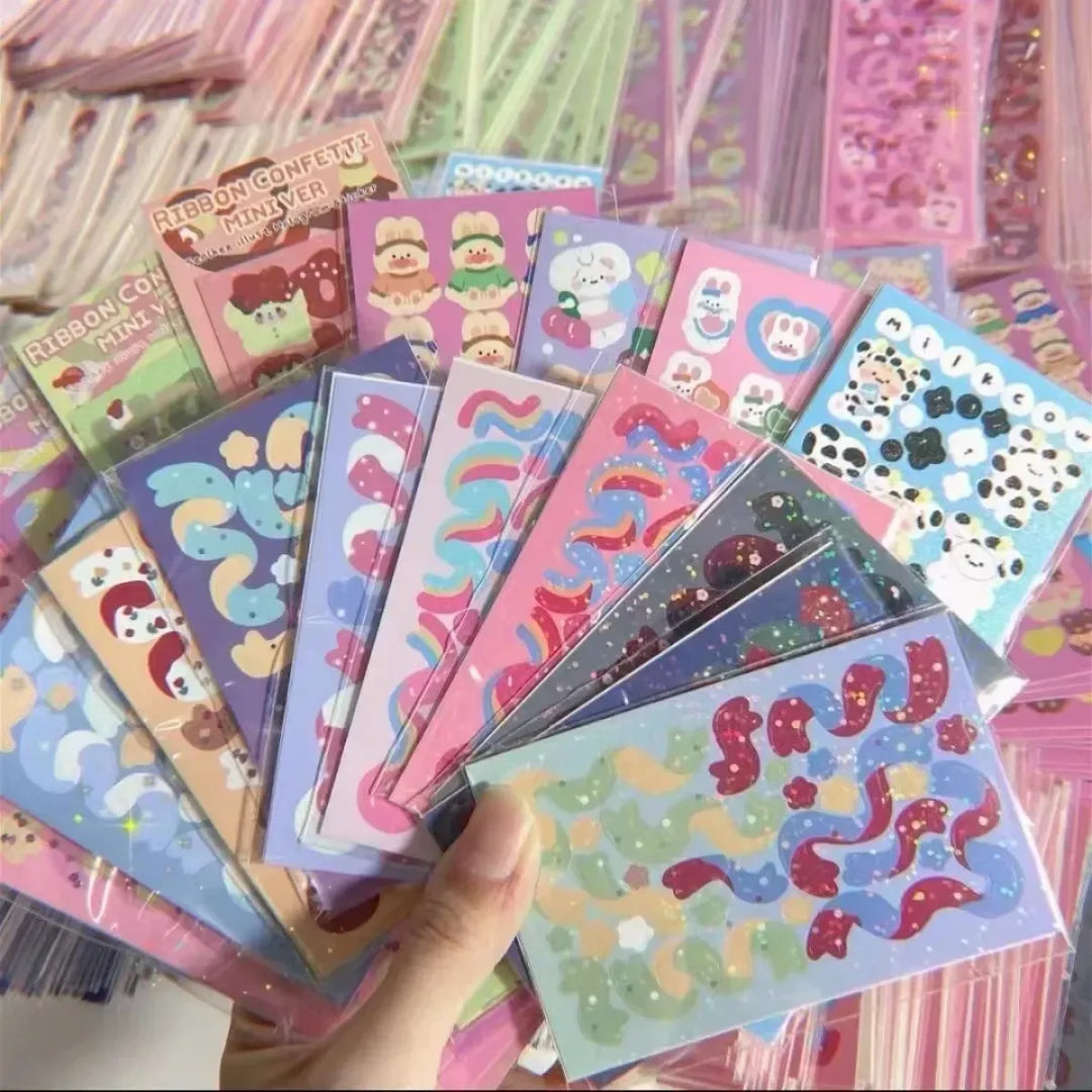 Korean Kawaii Sticker Pack - Laser-Cut for Albums & DIY