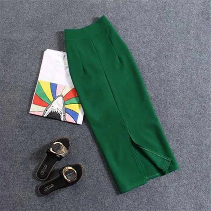 Korean Slim Stretch Pencil Skirts