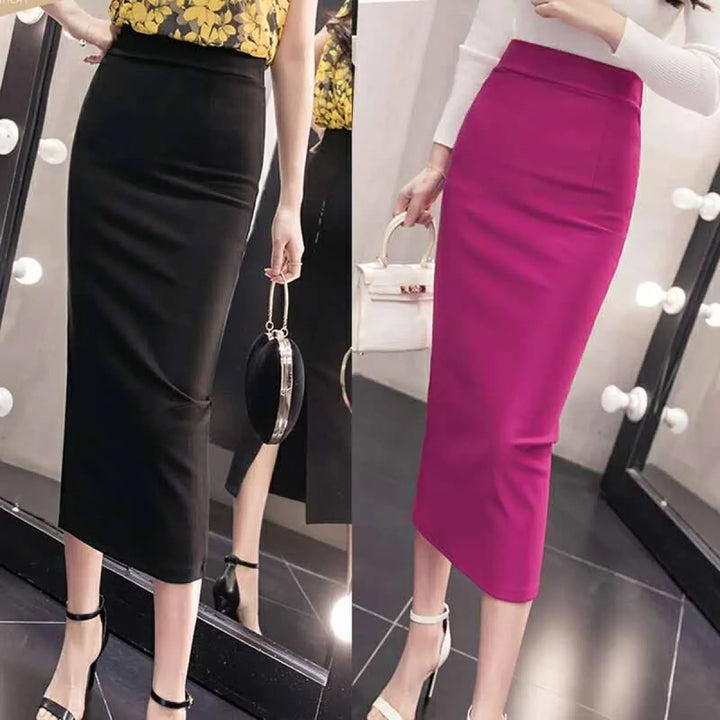 Korean Slim Stretch Pencil Skirts