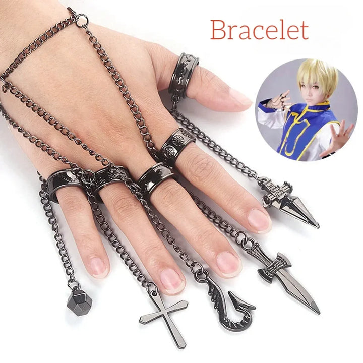 Kurapika Cosplay Costume – Hunter x Hunter Outfit with Wig & Chains