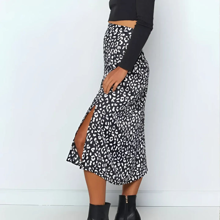 Leopard Pattern Midi Skirts
