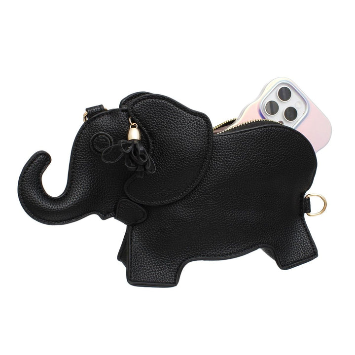 Bag Black Elephant Crossbody Clutch for Women
