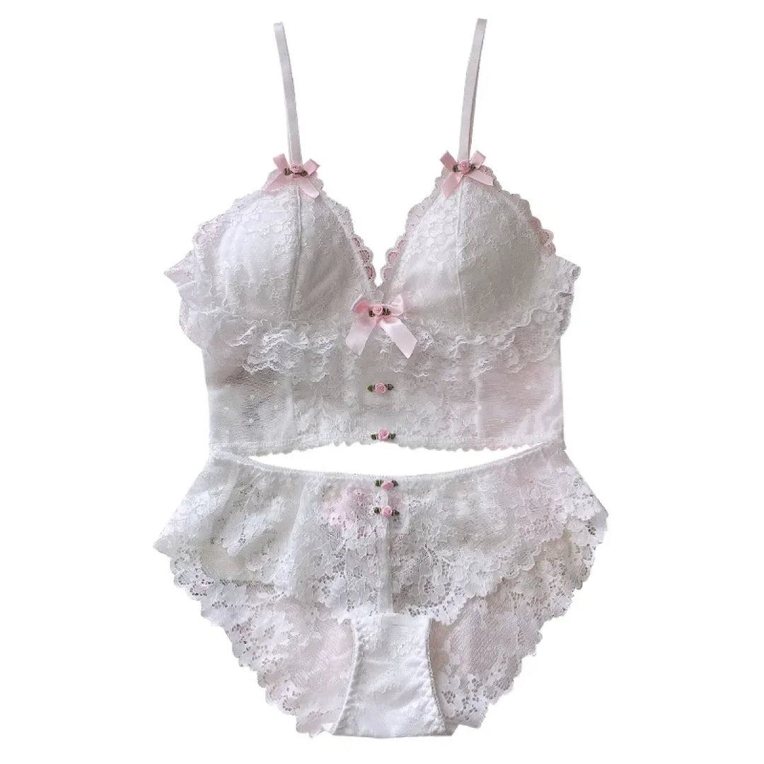 Sweet Lace Bow Lingerie Set