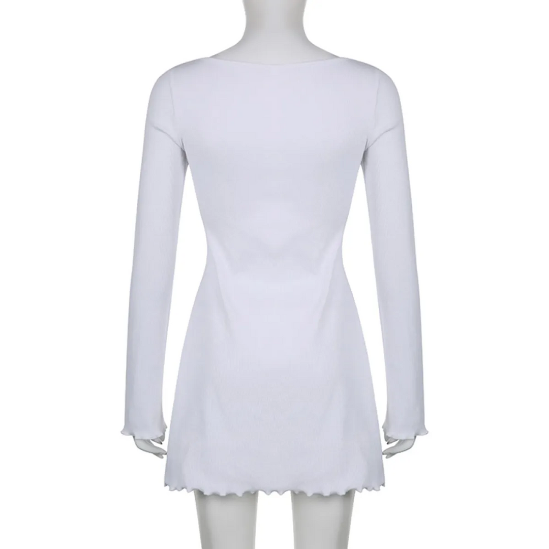 Solid Casual Knitted Dresses