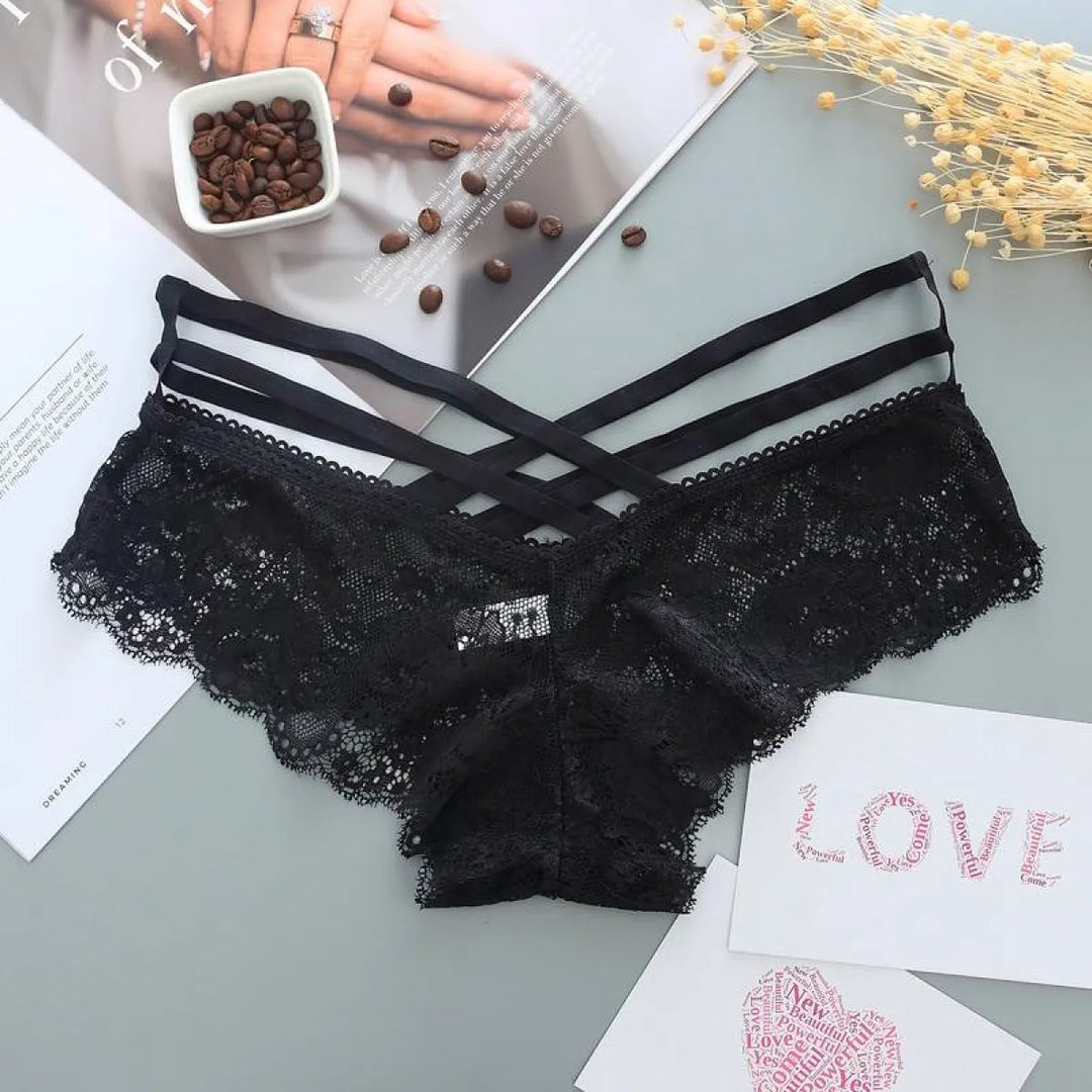 Low-Rise Panties With Cross Straps