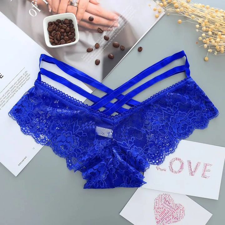Low-Rise Panties With Cross Straps