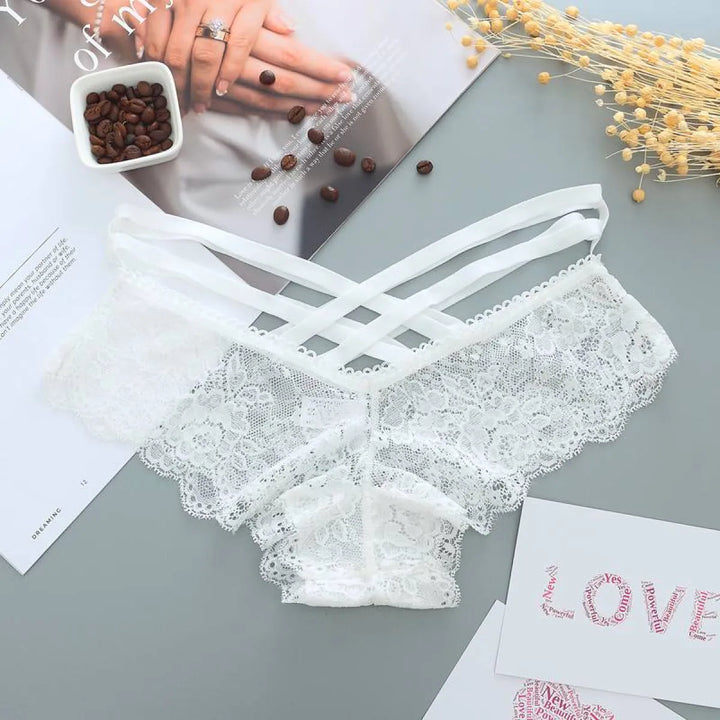 Low-Rise Panties With Cross Straps