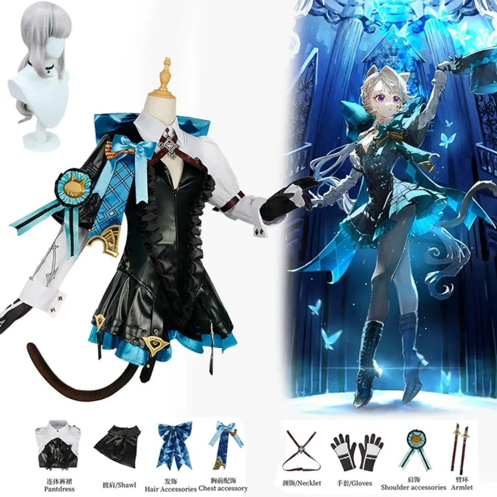 Lynette Cosplay Costume - Full Set with Wig