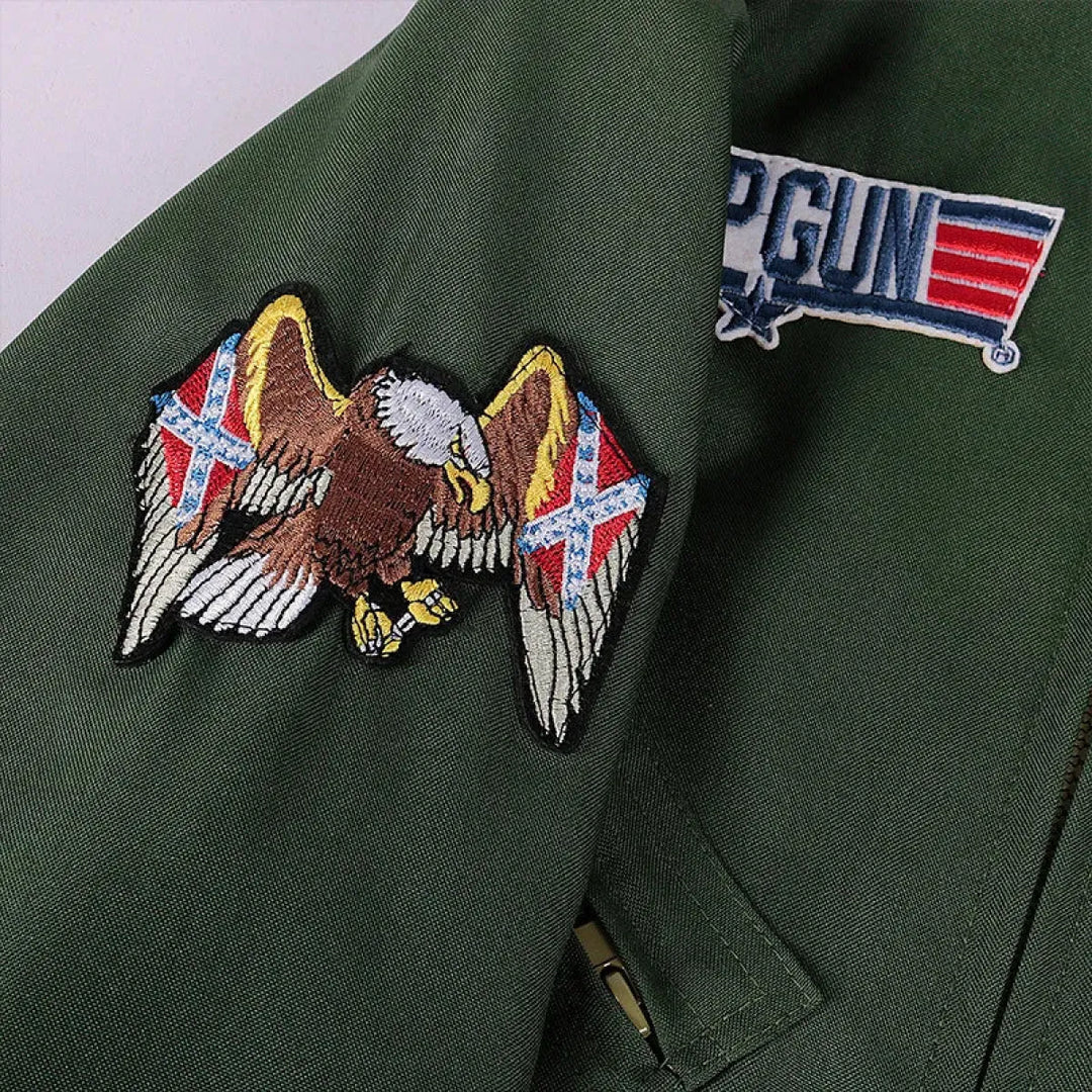 Top Gun Maverick Flight Suit – Pilot Cosplay Costume with Glasses